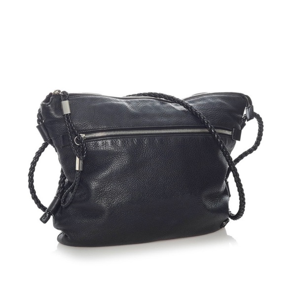 Gucci Interlocking G Shoulder Bag Black Leather - Picture 2 of 11